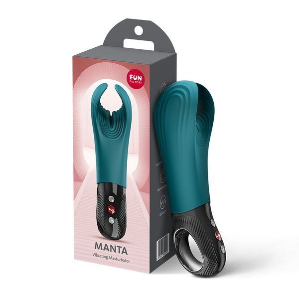 Вібратор для пеніса Fun Factory MANTA Bottle Green, підходить для парних ігор SX4298 фото
