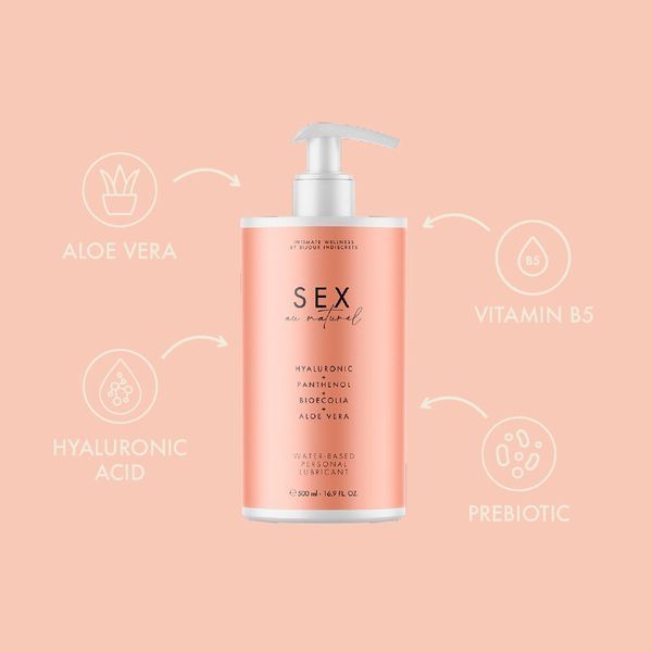 Лубрикант на водній основі Bijoux Indiscrets - Sex au Naturel 500 мл SX2188 фото