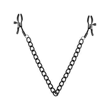 Зажимы для сосков Bedroom Fantasies: Nipple Clamps with Chain, черные SO8817 фото