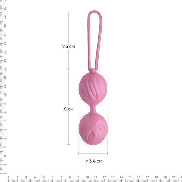 Вагинальные шарики Adrien Lastic Geisha Lastic Balls Mini Pink (S), диаметр 3,4 см, масса 85 г AD40431 фото