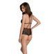 Сітчасте боді з мереживним ліфом Passion DELIENA BODY L/XL black SO8415 фото 2