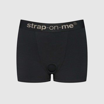 Шорты-боксеры с фиксацией дилдо Strap-On-Me Harness Lingerie Allure &ndash; XS &ndash; Black SX3524 фото