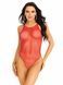 Боді-сітка Leg Avenue Net snap crotch tank bodysuit Red, One Size SX1708 фото 1