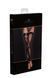 Панчохи без миска Noir Handmade F243 Tulle stockings with patterned flock embroidery, L SX0157 фото 6