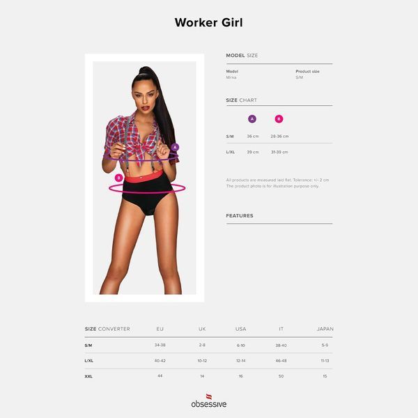 (SALE) Obsessive Worker Girl S/M SO7733 фото