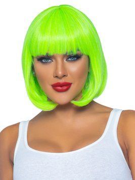 Парик Leg Avenue 12&Prime; Neon short bob wig Neon Green SO8595 фото