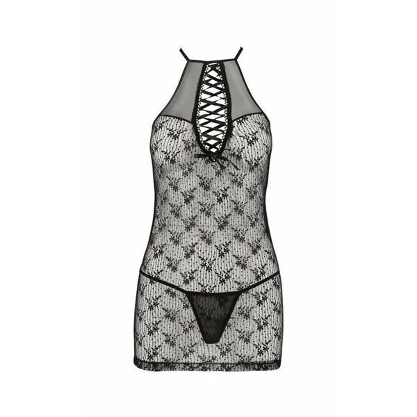 Напівпрозора сорочка AZALIA CHEMISE black L/XL Passion SO4134 фото