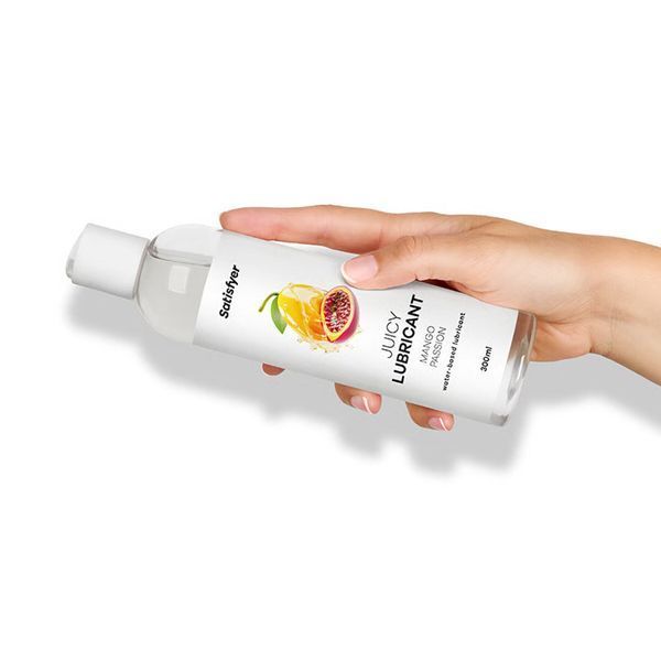 Лубрикант на водній основі Satisfyer Juicy Lubricant Mango & Passion 300 мл (м'яте паковання!!!) SX2726-R фото
