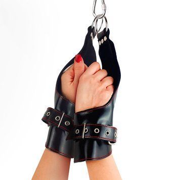 Поручі для підвісу Art of Sex &ndash; Fetish Hand Cuffs For Suspension, натуральна шкіра SO5181 фото