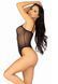 Эротическое боди Leg Avenue Cami bodysuit with thong Black S/M, на бретелях SO9166 фото 4