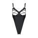 Боди из экокожи Passion CELINE BODY 4XL/5XL black, с доступом, открытый SO7059 фото 3
