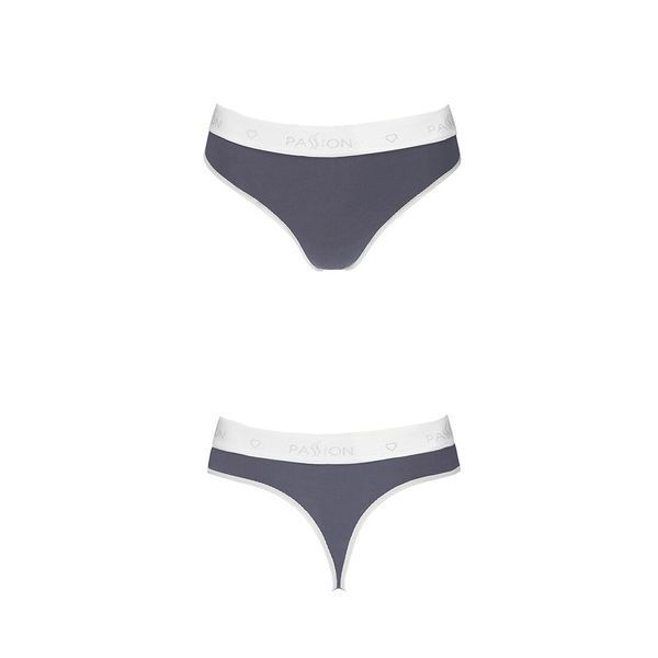 Спортивные трусики-стринги Passion PS007 PANTIES XL, dark grey SO4250 фото