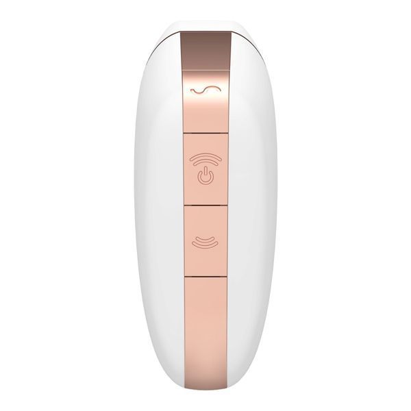 Вакуумний кліторальний стимулятор Satisfyer Love Triangle White з керуванням через інтернет SO3896 фото