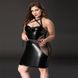 Еротична сукня JSY &laquo;Спокуслива Міла&raquo; Plus Size Black, прозорі вставки, стрепи, халтер SO8366 фото 2