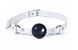 Кляп силіконовий Feral Feelings Silicon Ball Gag White/Black, білий ремінець, чорна кулька SX3976 фото 1