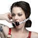 Кляп силіконовий Feral Feelings Silicon Ball Gag White/Black, білий ремінець, чорна кулька SX3976 фото 2
