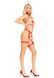 Костюм медсестри Leg Avenue 2PC Vegan Leather Nurse Harness Teddy and Headband Red L, шапочка SX1718 фото 9