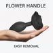Силіконова анальна пробка Love To Love OPEN ROSES L SIZE - BLACK ONYX SO5983 фото 1