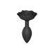 Силіконова анальна пробка Love To Love OPEN ROSES L SIZE - BLACK ONYX SO5983 фото 2