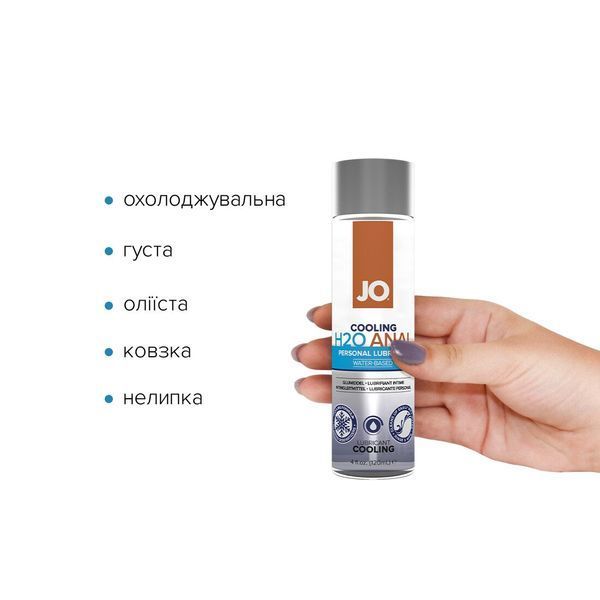 Анальная смазка JO ANAL H2O &mdash; COOLING (120 мл) охлаждающая, на водной основе SO1695 фото