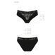 Трусики з широкою гумкою і мереживом Passion PS001 PANTIES black, size S SO4161 фото 7