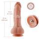 Ультрареалістичний фалоімітатор для секс-машин Hismith 8.3&Prime; 2-layers Silicone Flesh Dildo, 2-шаровий SO6204 фото 6