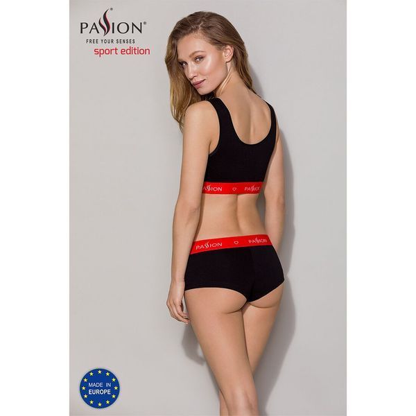 Спортивный топ на широких бретелях Passion PS003 TOP S, black SO4213 фото