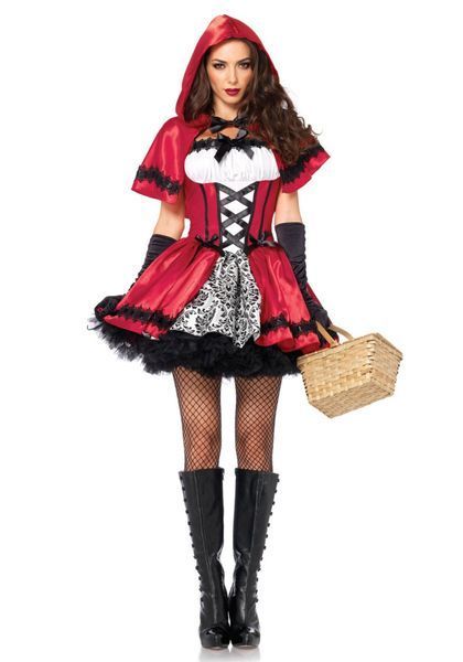 Эротический костюм Красной шапочки Leg Avenue Gothic Red Riding Hood L, платье, накидка SO9124 фото