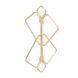 SX0844 Затискачі для сосків з важкою підвіскою LOCKINK Nipple Clamps with Heavy Pendant, золотисті SX0844 фото 9