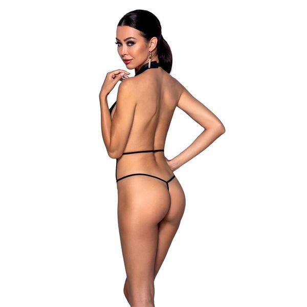 Боди-халтер из экокожи Passion JANNIES BODY L/XL black SO8442 фото