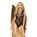 Боди Penthouse Runway Queen XL Black, вырез на спине, плетение в зоне декольте и на спинке SO6468 фото 1