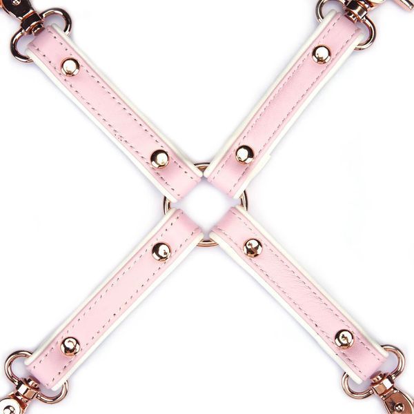 Хрестовина Liebe Seele White & Pink Leather Hogtie SX2830 фото