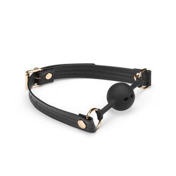 Кляп Liebe Seele Black Organosilicon Ball Gag SO9483 фото