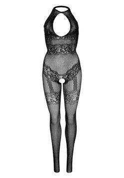 (SALE) Бодистокинг Leg Avenue Rhinestone Lace and Net Bodystocking OS Black SO7889 фото