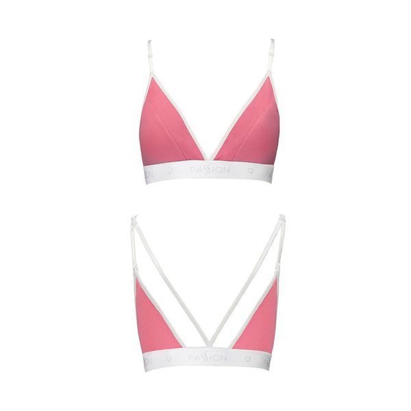 Спортивний топ з подвійними бретелями Passion PS007 TOP pink, size M SO4272 фото
