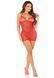 Сорочка із сердечками Leg Avenue Mini Heart Trimmed Net Chemise One Size, Red SX1740 фото 7