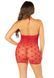 Сорочка із сердечками Leg Avenue Mini Heart Trimmed Net Chemise One Size, Red SX1740 фото 5