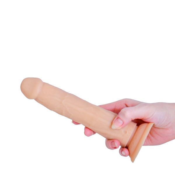 Фалоімітатор з ротацією та пульсацією Naked ADDICTION 8&Prime; Rotating & Thrusting Dong - Vanilla SX3928 фото