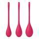 Набор йони бусин Satisfyer Yoni Power 1 Red, диаметр 2-2,5-3см, вес 22-46-74гр SO5547 фото 1