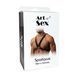 Мужская портупея Art of Sex - Spartacus, экокожа, цвет красный, размер L-2XL SX3460 фото 3