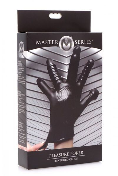 Перчатка с разными текстурами Master Series Pleasure Poker Textured Glove SX1183 фото