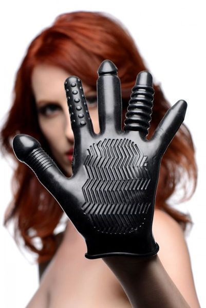 Перчатка с разными текстурами Master Series Pleasure Poker Textured Glove SX1183 фото