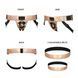 Трусы для страпона Strap-On-Me Leatherette Harness Curious Holographic Rose Gold (мятая упаковка!!!) SO7812-R фото 3