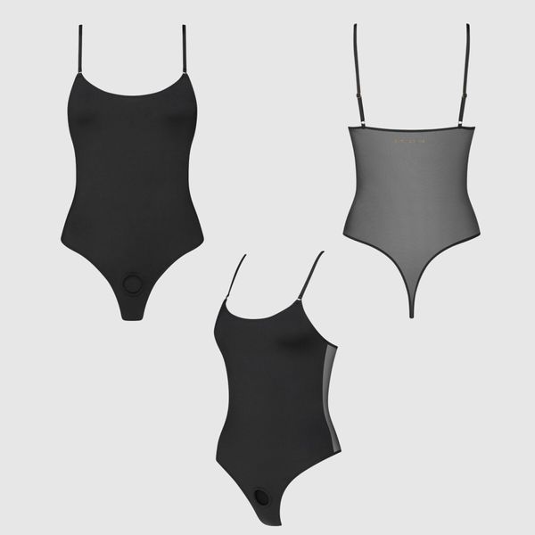 Боди с фиксацией дилдо Strap-On-Me Harness Body Signature &ndash; XL &ndash; Black SX3513 фото